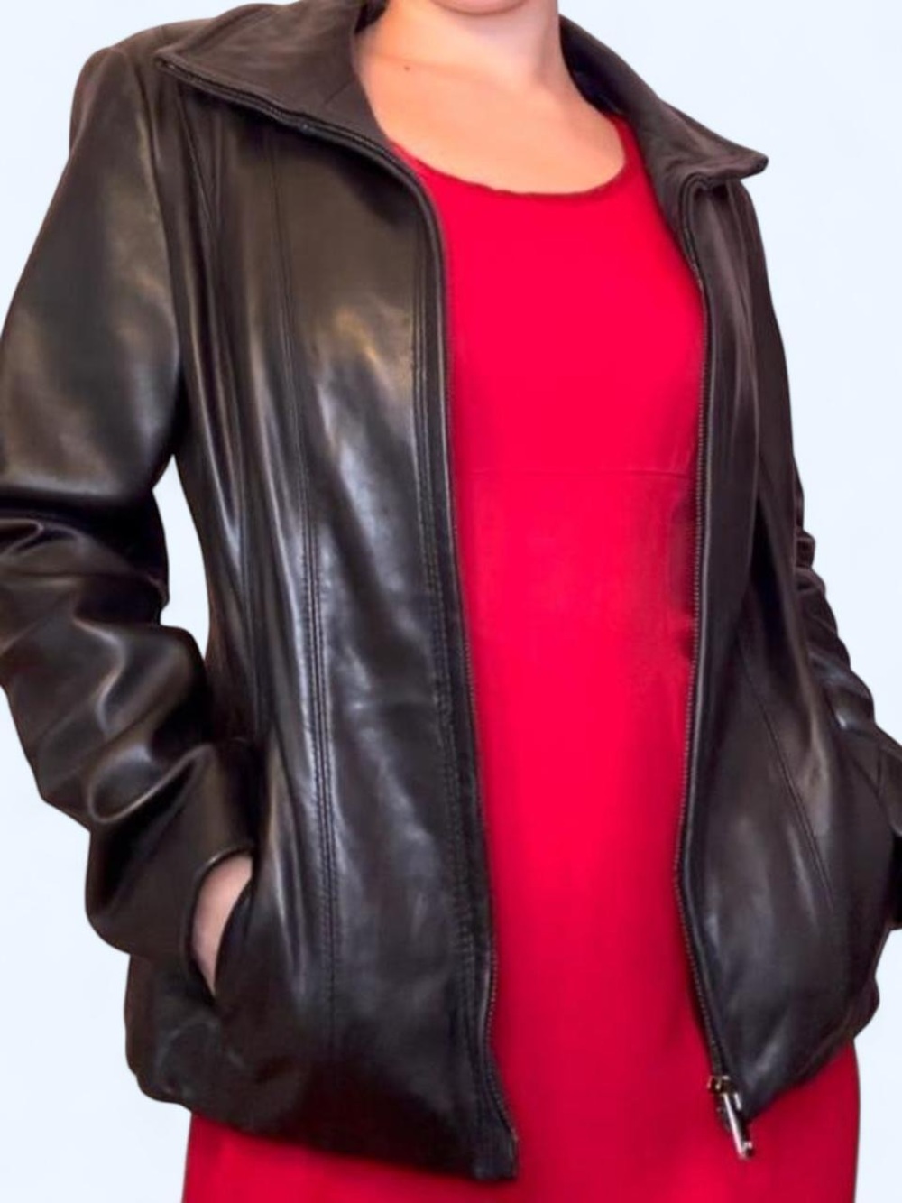 Vintage Jones New York Genuine Leather Black Jacket